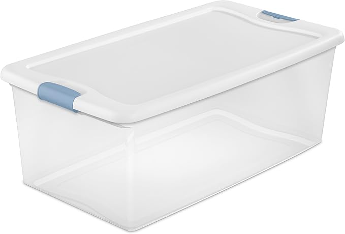 Sterilite 8-Pack Latching Box, Under Bed Storage Bins - Image 9