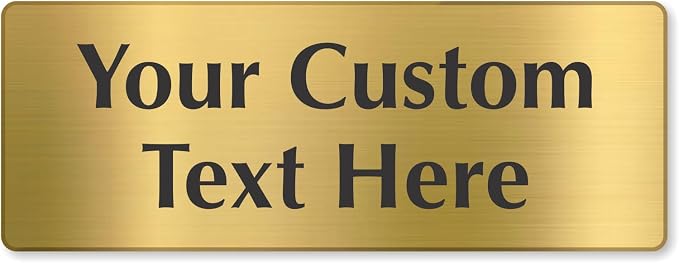 SmartSign Custom Brass Sign by SmartSign