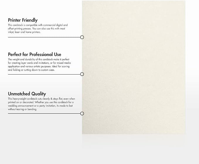 LUXPaper 8.5" x 11" Cardstock | Letter Size | Quartz Metallic | 105lb. Cover | - Image 8