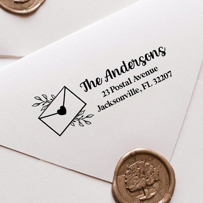 Custom Floral Address Stamp | Choose from 12 Designs | Multiple Ink Color - Image 3