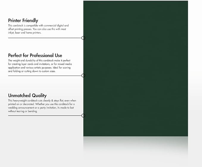 LUXPaper 8.5" x 11" Cardstock | Letter Size | Green Linen | 100lb. Cover | 250 - Image 8
