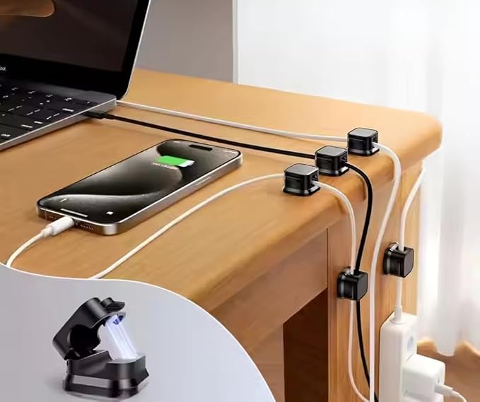 12-Pack Cord Organizer Cable Clips - Image 8