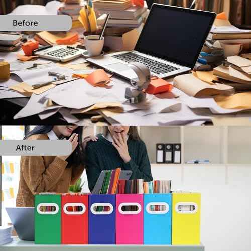 File Box for Hanging File Folders, Collapsible Cardboard Box