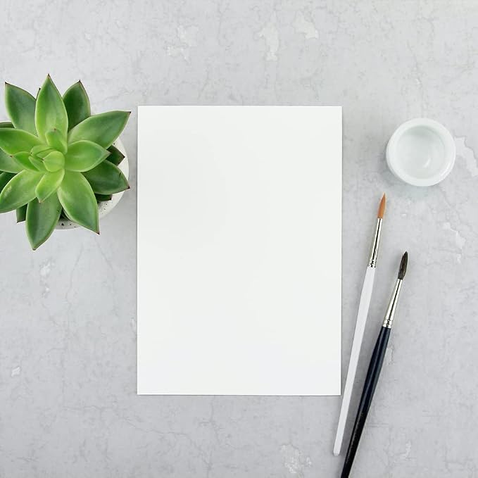 Reskid 100 Pack of White Cardstock - Image 4