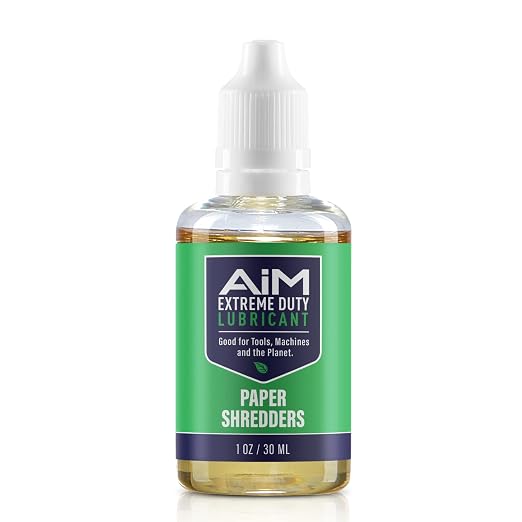 PlanetSafe Lubricants AiM Paper Shredder Oil/Lubricant - 1 oz - Reduces by PlanetSafeLubricants