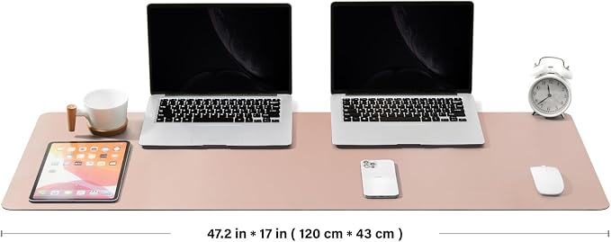 Large Desk Mat - 47.2"x 17" Non-Slip PU Desk Pad - Image 2