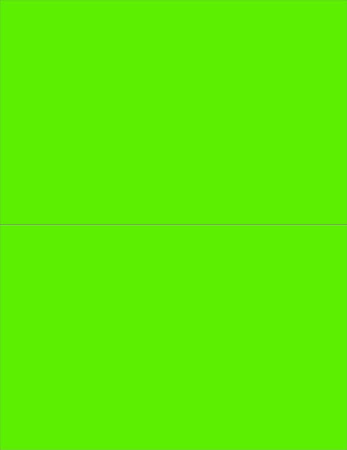 NextDayLabels - 8-1/2 x 11 Neon Color High Light Fluorescent Labels by NextDayLabels