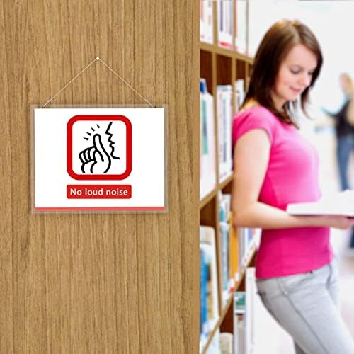 PecMuikee Acrylic Sign Holder 8.5x11 Horizontal, Wall Mount Acrylic