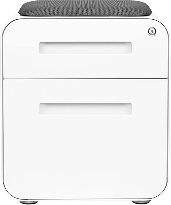 Laura Davidson Furniture STOCKPILE Mini Seated 2 Drawer Mobile File Cabinet - Image 6