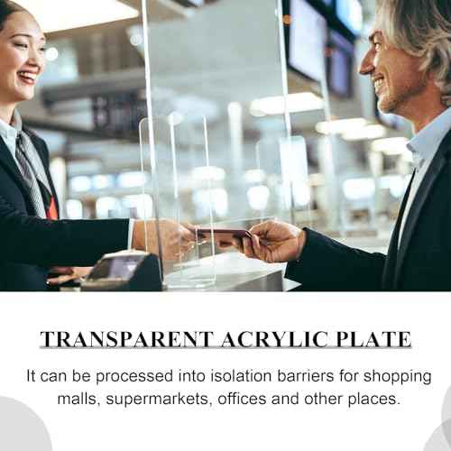 Roowest 2 Pcs 24 X 36 Inch, 1/2 Inch Transparent Acrylic Sheet Panel