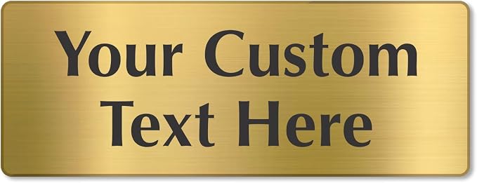 SmartSign Custom Brass Sign - Image 5