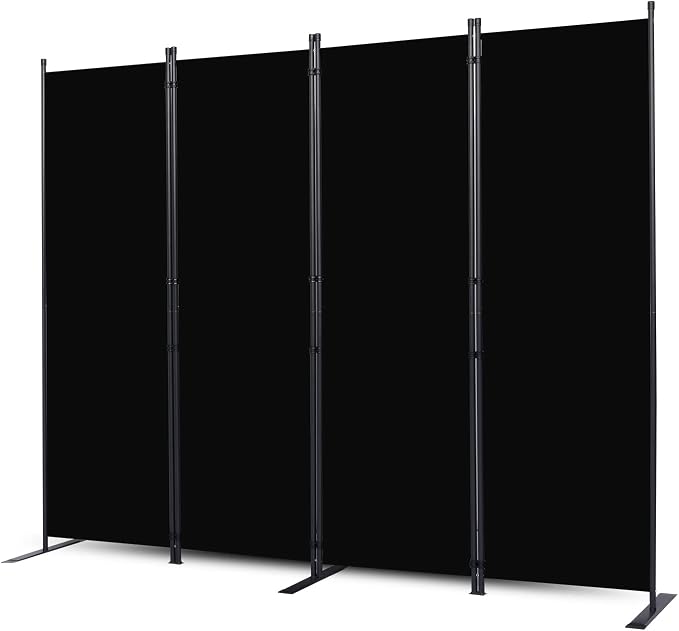 CHOSENM Room Divider, 4 Panel Folding Privacy Screens by CHOSENM