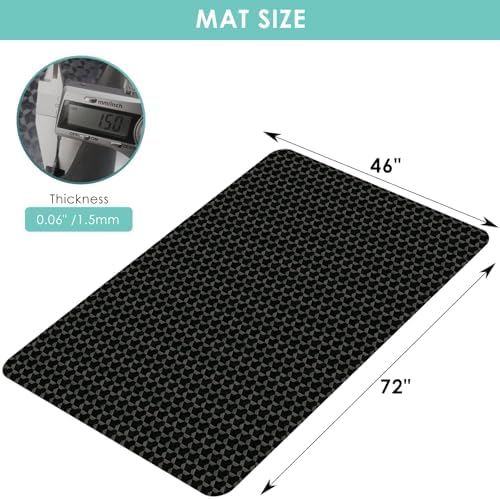 Vicwe Office Chair Mat for Hardwood Floor, 72" x 46" Chair Mat, Anti-Slip