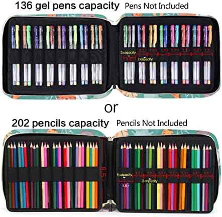 Zippered Pencil and Pen Case with Slots