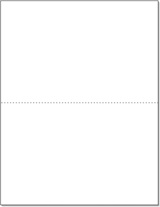 NextDayLabels - Letter Size White Perforated Blank Post Card Cardstock by NextDayLabels