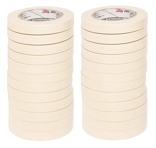 3M Highland Economy Masking Tape, 3/4 inch x 60 Yards – General Purpose Crepe by 3MIndustrial