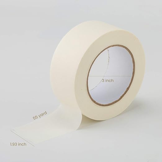 Lichamp Wide Masking Tape 2 inches, 1.95 inches x 55 Yards - Image 6