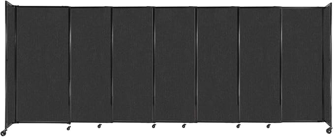 Versare Straightwall Sliding Portable Wall Partition | Freestanding Office by VERSARE