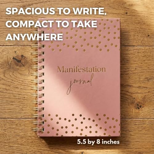 Manifestation Journal for Women, Guided 369 Method, 90-Day Planner - Pink