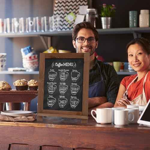 Magnetic Chalkboard 10"x14" Small Chalkboard Signs with Stand