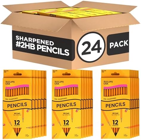 Sharpened Pencils #2 Bulk, Classroom Must Haves School Supplies