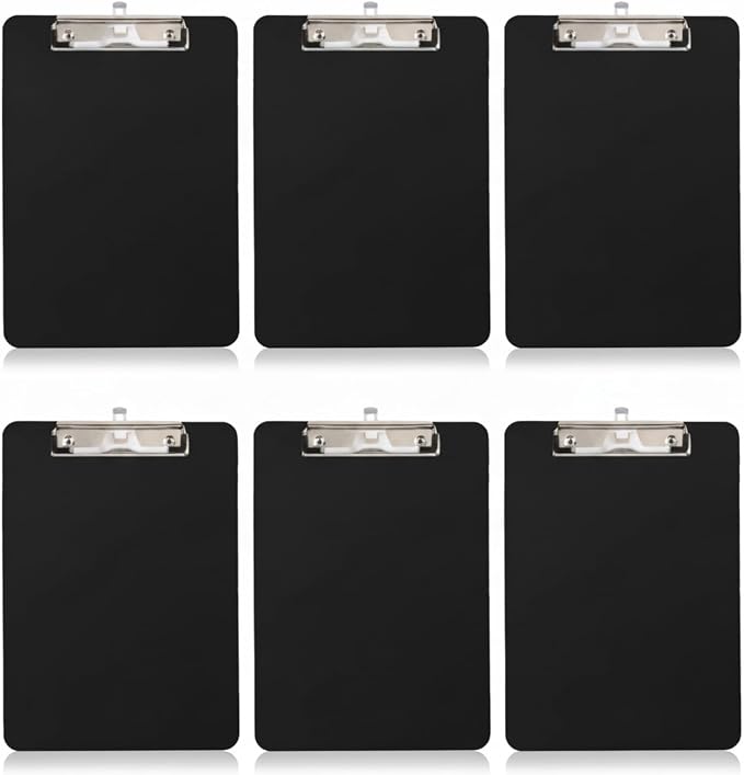 6 Pack Clipboards Bulk with Pen Holder, Thickened Nursing Clip Boards 8.5x11 by TFDLCGzm