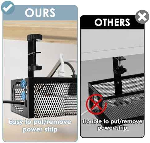 Cable Management, 25'' Cable Management Under Desk, Cable Tray