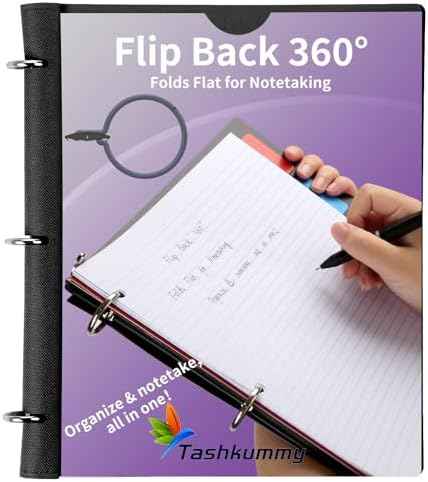 360° Pivotable 3 Ring Binder, Upgraded Foldable Binders 1 inch 6 Pack, Thin Small Three Ring Binder Fits 8.5" x 11", for Home, School and Office Binders Supplies - 6 Assorted Color