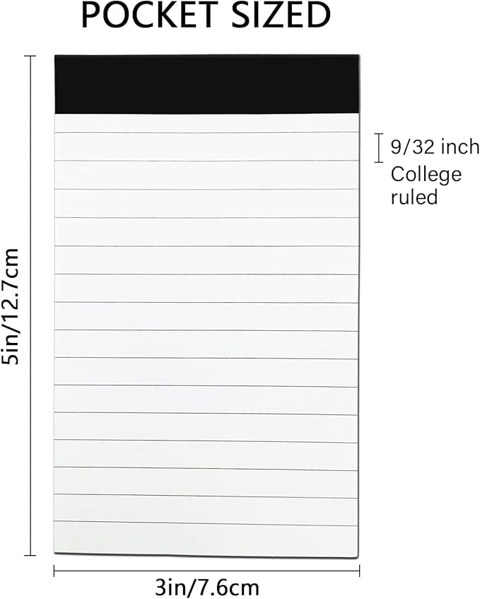 10 Pcs Note Pads Refills 3 x 5 inches Memo Small Notebook Writing Pads - Image 2