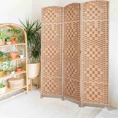RHF Room Divider Panel,3Panel Partition Room Dividers,Wall Divider,Natural