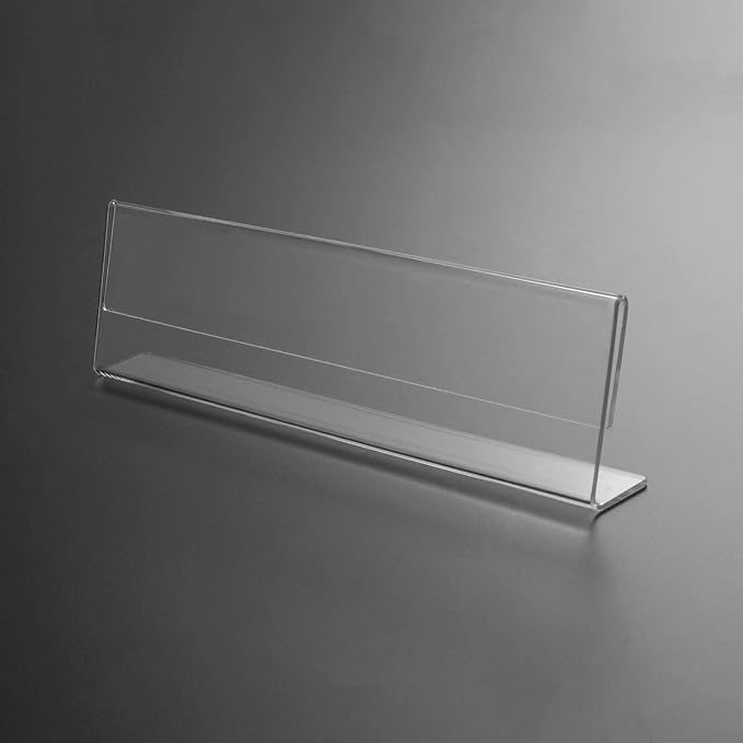 NIUBEE 12 Pack Acrylic 2x8 Name Plates - Image 3