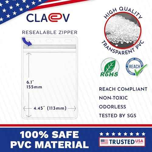 Claev Fast Seal Vertical 4x6 Passport & Card Holders