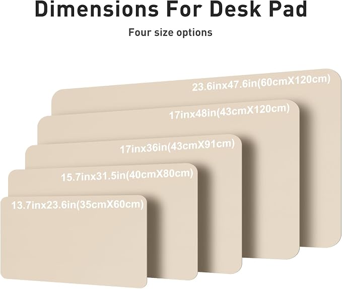 Aothia Faux Leather Desk Mat – Large Mouse Pad, Non-Slip PU Leather Blotter - Image 5