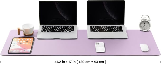Large Desk Mat - 47.2"x 17" Non-Slip PU Desk Pad - Image 2