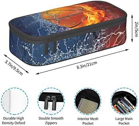 Basketball Pencil Case Cool Sports-themed Pencil Box Portable Pen Bag