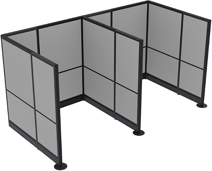 2 Person Workstation Wall Partition | Cubicle Workstations | Privacy Office by SKUTCHIDesignsInc
