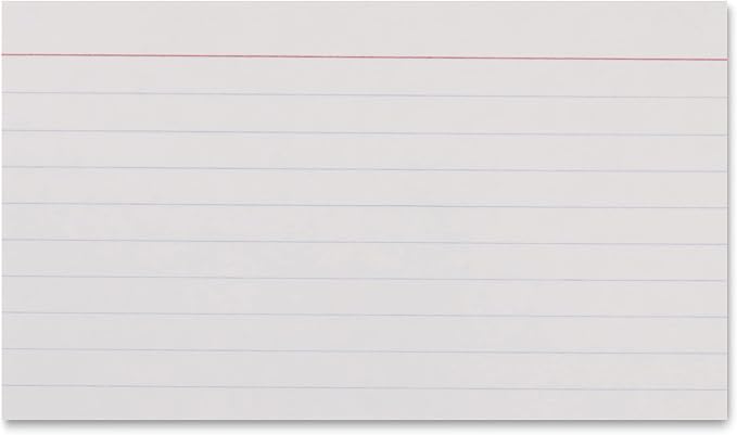 Amazon Basics Paper Flash Ruled Index Note Cards, Heavy Weight, 3 x 5 Inch Card - Image 3