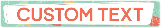 Custom Sign, Custom Street Sign, 11 Font Colors, 13 Font Styles, 4 Hole Options by MySignCenter