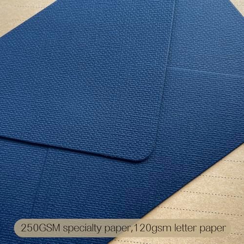Tuhangcc Stationery Writing Paper and Envelopes Set with Jute Rope 4 X