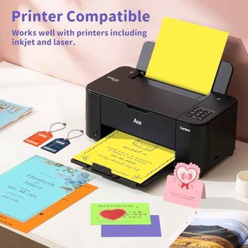 120 Sheets Colored Cardstock 8.5 X 11 Construction Paper 12 Assorted Colors