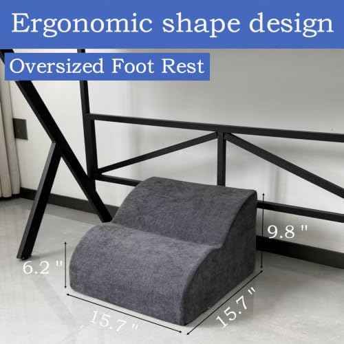 Foot Rest for Under Desk at Work.Multifunctional 3-Tier Foot Stool