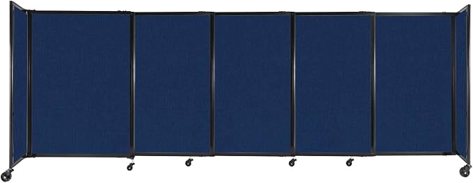 Versare Straightwall Sliding Portable Wall Partition | Freestanding Office by VERSARE