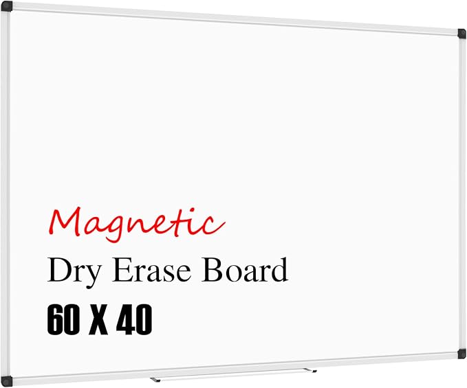 XBoard Large Magnetic Whiteboard 60 x 40 Inch, Dry Erase Board by XBoard