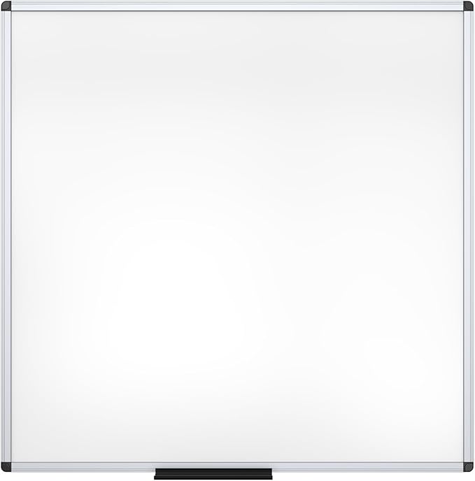 VIZ-PRO Dry Erase Board/Magnetic Whiteboard, 48 x 48 Inches, Large Wall Mounted - Image 2