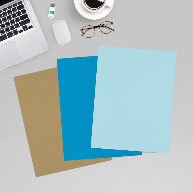 LUXPaper 8.5" x 11" Paper | Letter Size | Pastel Blue | 60lb. Text | 1 - Image 6