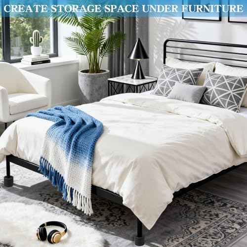 Bed Risers Adjustable Furniture Risers Heavy Duty Lifts Height 2 "