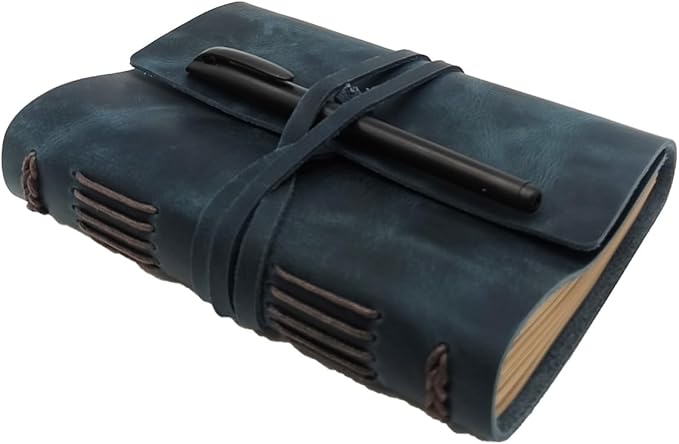 Blue Notebook Journal by leatherjournal
