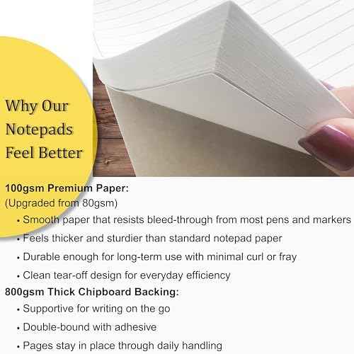 Life Charge To Do List Notepads for Work, Daily Checklist Planner Pads with Priority & Notes, 2 Pack, 100 Pages Total, 8.5 x 5.5 Half Letter, Portrait