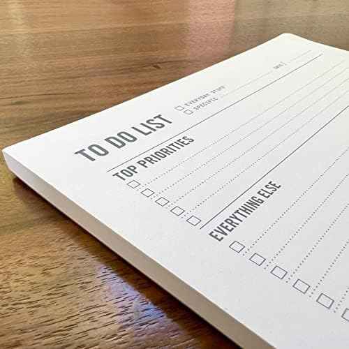 To Do List Notepad - Daily Task Planner, Checklist, and Organizer - Planner pad for work and school productivity - 7 x 10" - 50 Sheets
