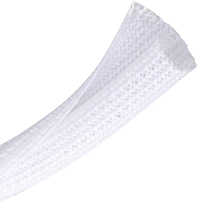CrocSee 10ft - 1/2 inch Braided Cable Management Sleeve Cord Protector - by CrocSee